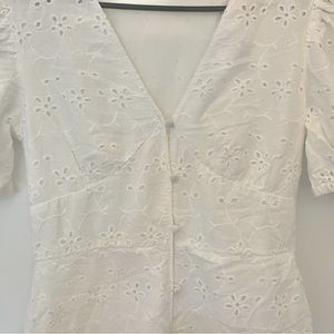 White H&M Lace Romper